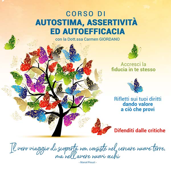 Training di autostima, autoefficacia e assertività